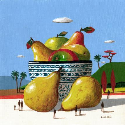 Painting Coupes de fruits d'automne by Lionnet Pascal | Painting Surrealism Acrylic Landscapes, Life style, Pop icons, Still-life