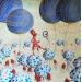 Gemälde Il dialogo in note col grammo-fiore von Nai | Gemälde Surrealismus Musik Marine Natur Acryl Collage