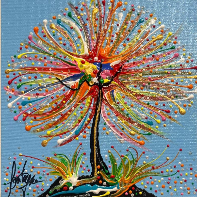 Painting L'arbre dans les cieux by Fonteyne David | Painting Figurative Acrylic Pop icons