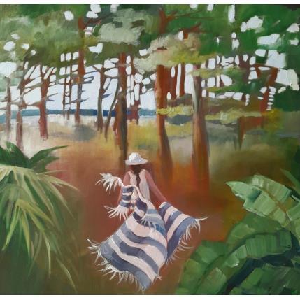 Painting Ker Emma dernier bain  by Lorene Perez | Painting Figurative Oil Landscapes