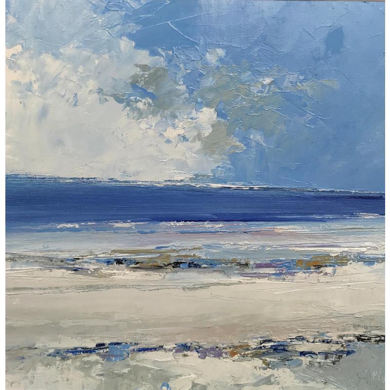 Painting La mer est calme by Dessein Pierre | Painting Figurative Marine Oil