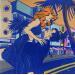 Gemälde Magie à Miami von Revel | Gemälde Street art Kino Pop-Ikonen Alltagsszenen Acryl Posca
