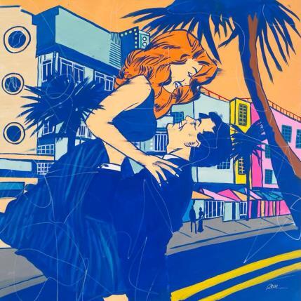 Gemälde Magie à Miami von Revel | Gemälde Street art Acryl, Posca Alltagsszenen, Kino, Pop-Ikonen