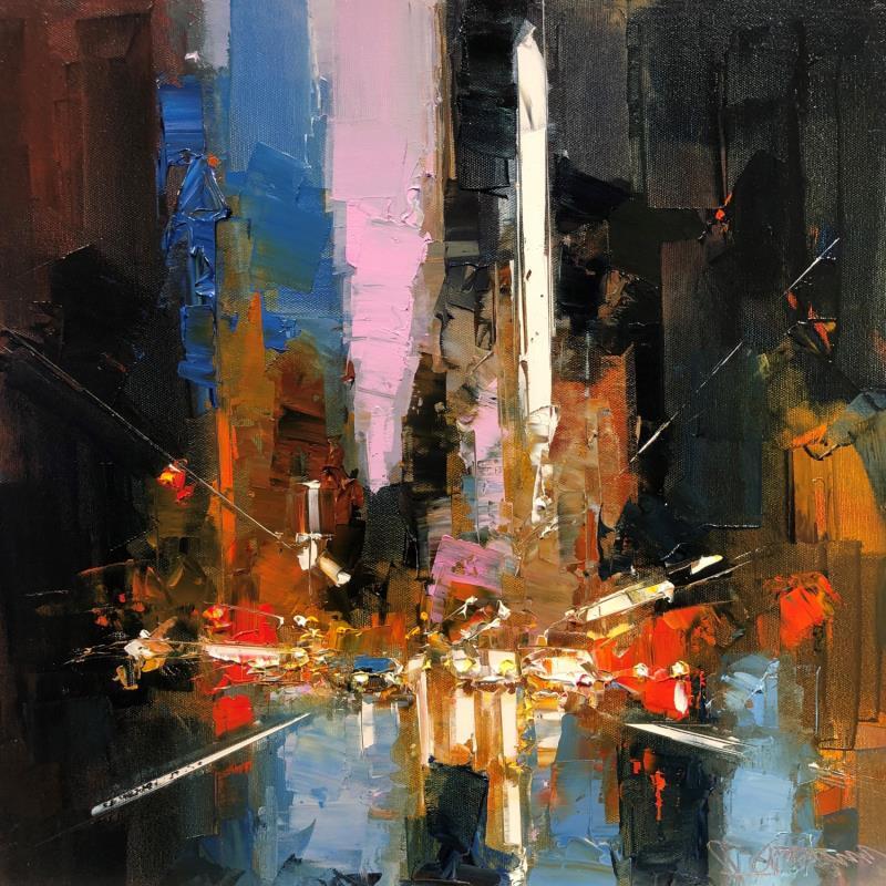 Painting NYC by Castan Daniel | Painting Figurative Oil Urban
