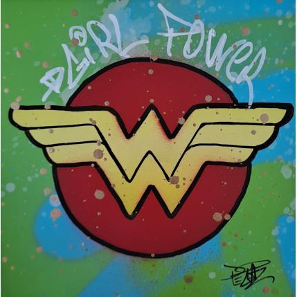 Painting Girl Power by Pegaz art | Painting Pop-art Acrylic