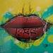 Gemälde Lips #10 von Pegaz art | Gemälde Pop-Art Acryl