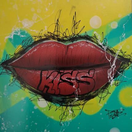 Peinture Lips #10 par Pegaz art | Tableau Pop-art Acrylique