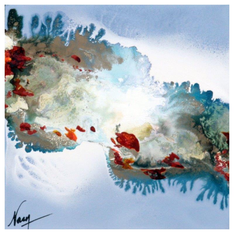 Painting C2522 by Naen | Painting Abstract Acrylic Ink