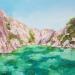 Painting Respiration by Bessé Laurelle | Painting Figurative Landscapes Marine Oil