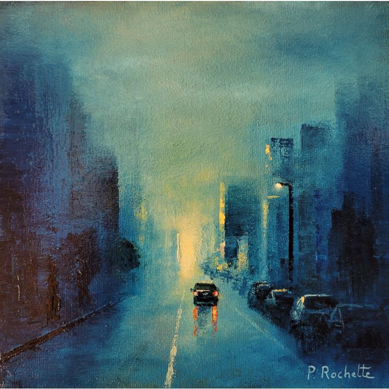 Painting Brumeuse clarté by Rochette Patrice | Painting Figurative Urban Oil