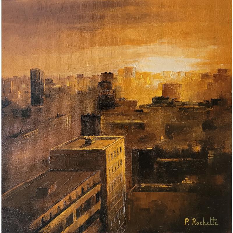 Painting Vers l'horizon  by Rochette Patrice | Painting Figurative Urban Oil