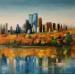 Painting Reflets d'automne  by Rochette Patrice | Painting Figurative Urban Oil