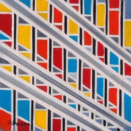 Peinture Colors par Trevisan Carlo | Tableau Pop-art Huile Architecture