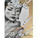 Painting Suri by Valade Leslie | Painting Figurative Portrait Acrylic Charcoal Gold leaf