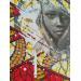 Peinture Dabalia par Valade Leslie | Tableau Figuratif Portraits Acrylique Fusain Textile