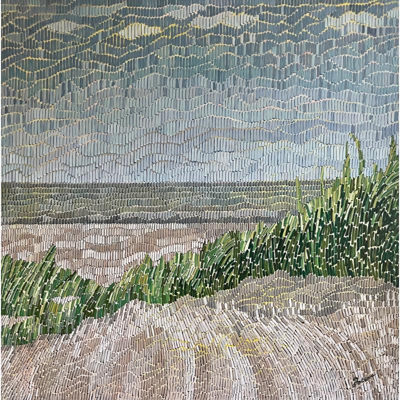 Painting Sand dunes by Dmitrieva Daria | Painting Impressionism Acrylic Nature
