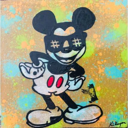 Gemälde Mickey # von Kikayou | Gemälde Pop-Art Acryl, Collage, Graffiti Pop-Ikonen