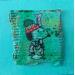 Peinture Snoopy ski par Kikayou | Tableau Pop-art Icones Pop Graffiti Acrylique Collage