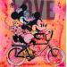 Painting Love is in the air by Kikayou | Painting Pop-art Pop icons Graffiti Acrylic Gluing