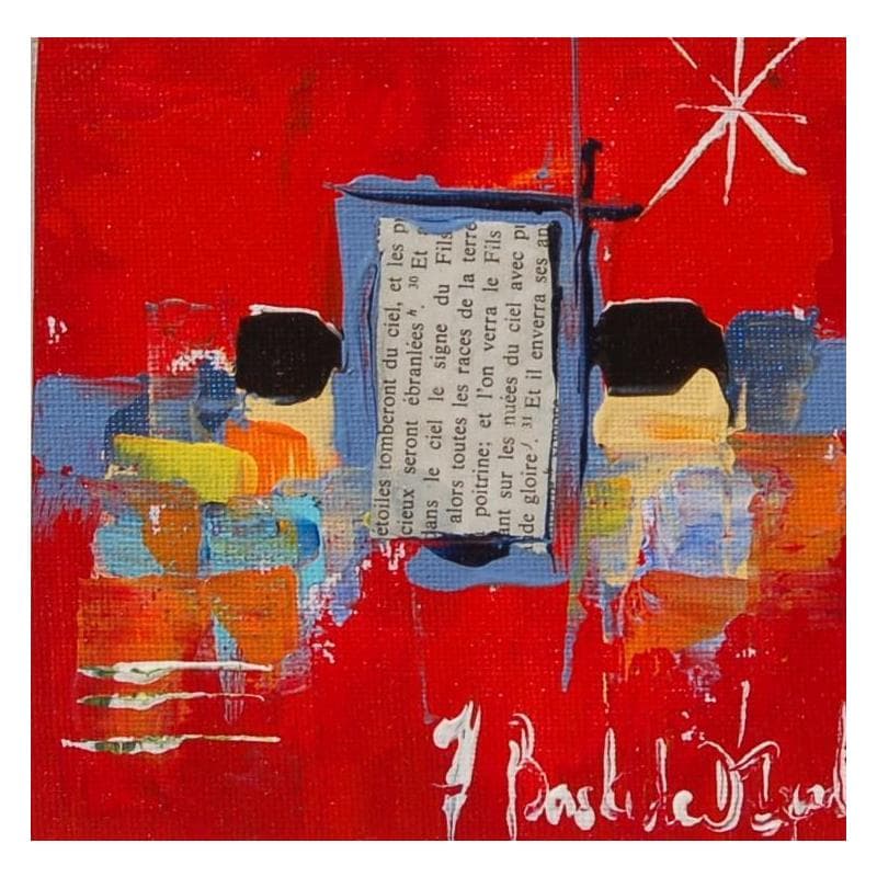 Painting New York Red by Bastide d´Izard Armelle | Painting Abstract Acrylic