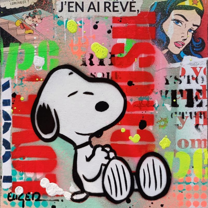 Painting REVE by Euger Philippe | Painting Pop-art Pop icons Acrylic Gluing