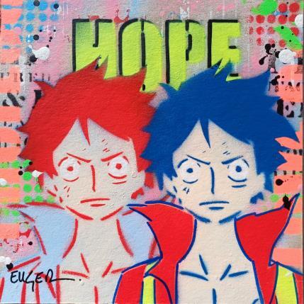 Painting HOPE by Euger Philippe | Painting Pop-art Acrylic Pop icons