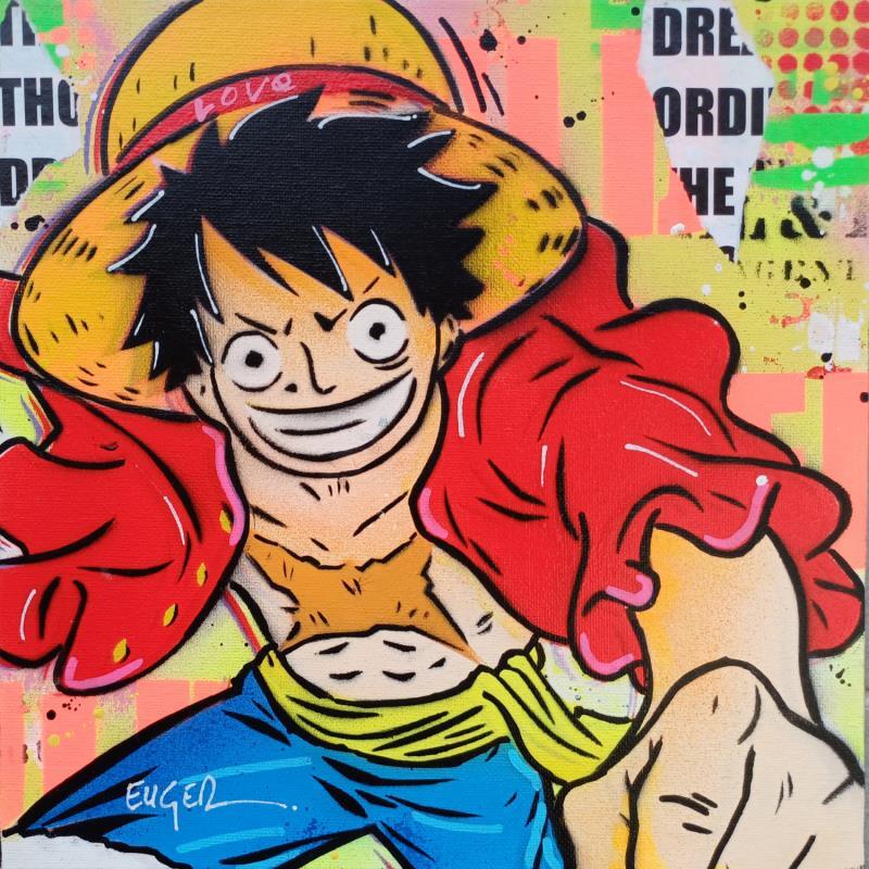 Painting URBAN LOVE MANGA by Euger Philippe | Painting Pop-art Acrylic, Gluing Pop icons