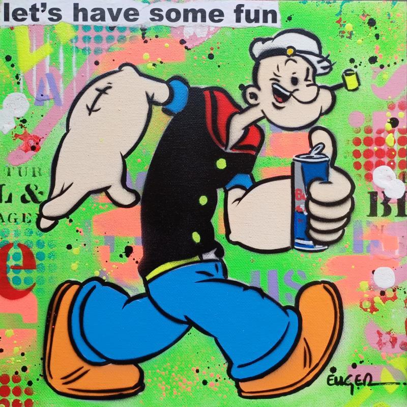 Painting LET'S HAVE SOME FUN by Euger Philippe | Painting Pop-art Acrylic, Gluing Pop icons
