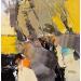Gemälde Yellow landscape von Virgis | Gemälde Abstrakt Minimalistisch Öl