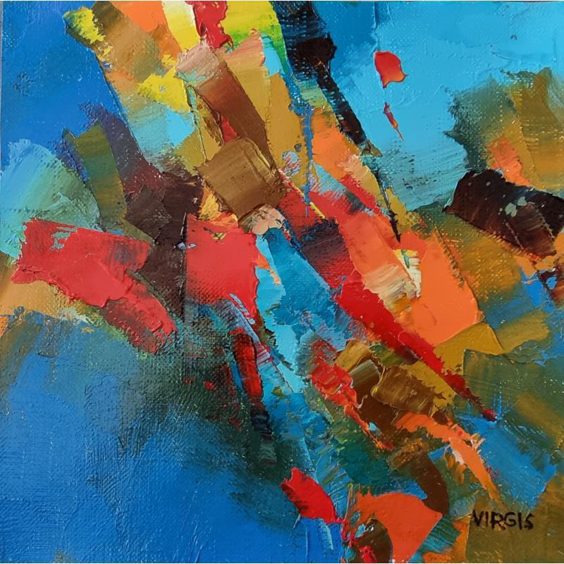 Painting From here to there by Virgis | Painting Abstract Minimalist Oil