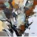 Peinture Autumn tree par Virgis | Tableau Abstrait Minimaliste Huile