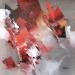 Peinture Feeling of action par Virgis | Tableau Abstrait Minimaliste Huile