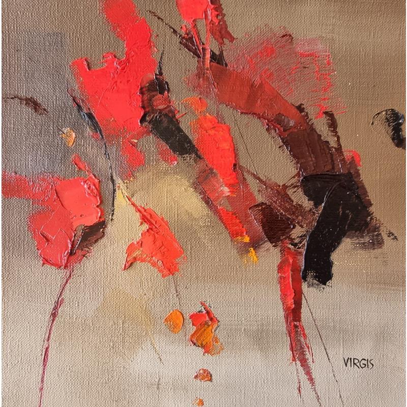 Painting Impromptu dance by Virgis | Painting Abstract Minimalist Oil
