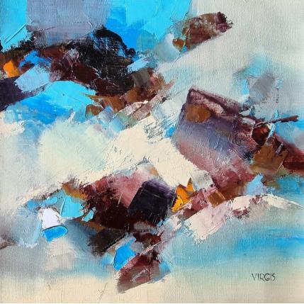 Painting On the right track by Virgis | Painting Abstract Oil Minimalist