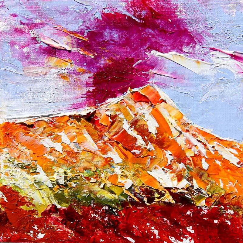 Peinture La montagne Sainte-Victoire fauve #1 par Reymond Pierre | Tableau Figuratif Paysages Nature Huile