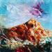 Peinture La montagne Sainte-Victoire fauve #2 par Reymond Pierre | Tableau Figuratif Paysages Nature Huile