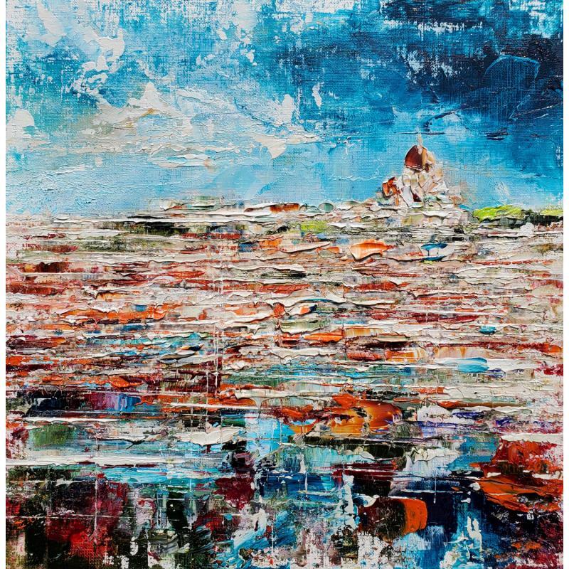 Painting Paris Butte Montmartre #1 by Reymond Pierre | Painting Abstract Urban Oil