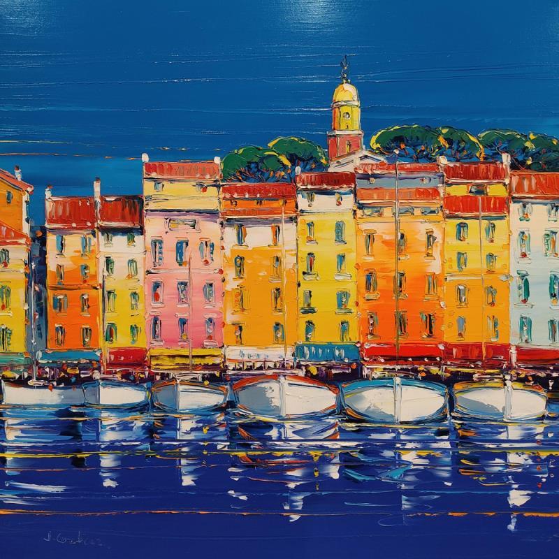 Painting Saint Tropez Forever by Corbière Liisa | Painting Figurative Oil Landscapes