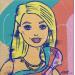 Painting Barbie Malibu by Revel | Painting Pop-art Cinema Pop icons Child Acrylic Posca