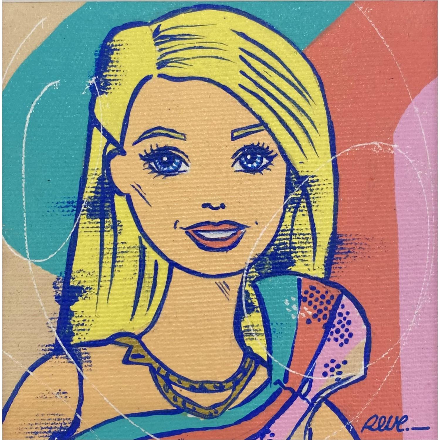 Pop art Barbie (gouache painting) : r/crafts