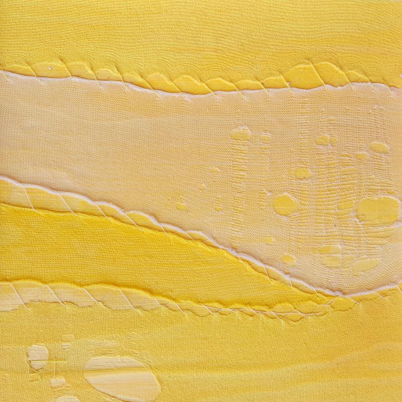 Peinture Dune #2 par Settimia Taroux | Tableau Abstrait Minimaliste Acrylique Textile