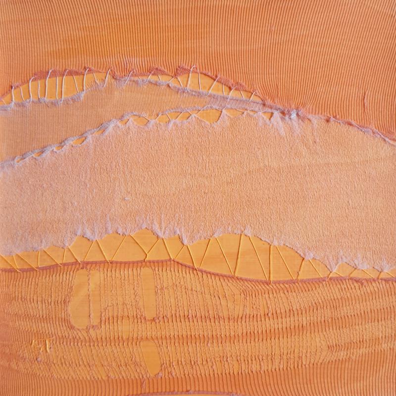 Painting Crépuscule  #4 by Settimia Taroux | Painting Abstract Acrylic Textile