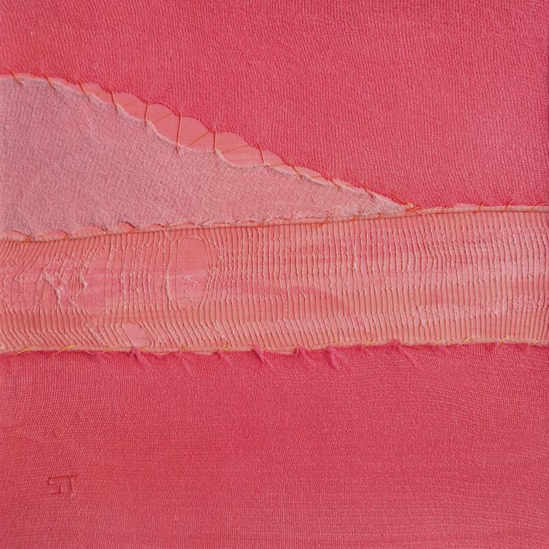 Painting Rivage #3 by Settimia Taroux | Painting Abstract Minimalist Acrylic Textile