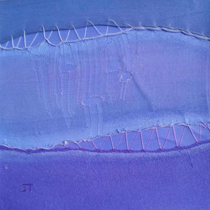 Painting Marine #7 by Settimia Taroux | Painting Abstract Acrylic Textile