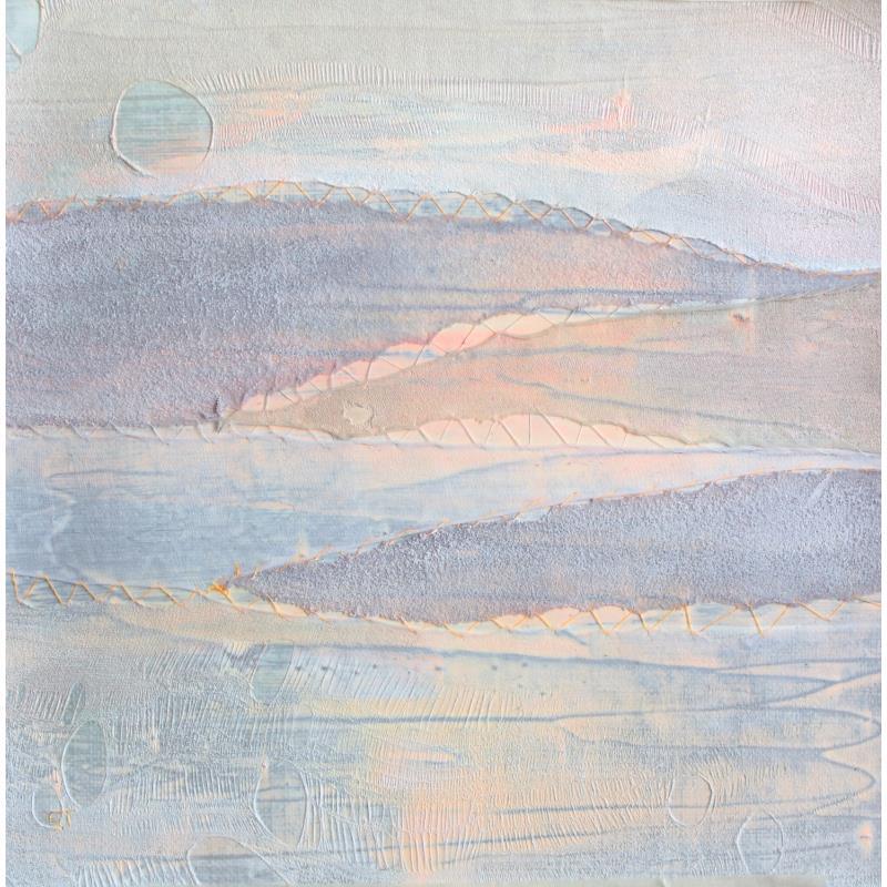 Gemälde Ether #9 von Settimia Taroux | Gemälde Abstrakt Landschaften Acryl Textil