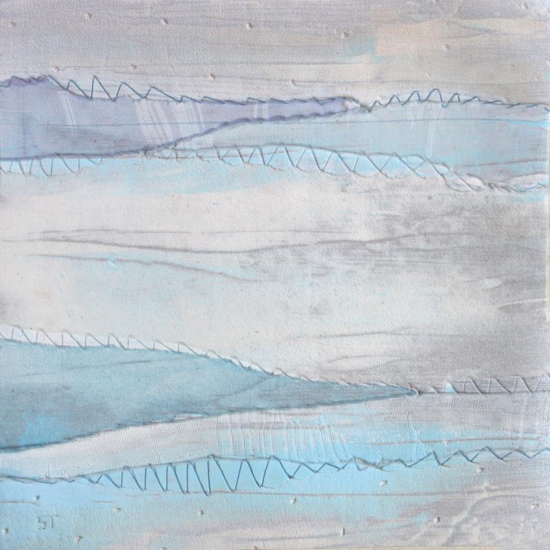 Painting Ether #8 by Settimia Taroux | Painting Abstract Landscapes Acrylic Textile