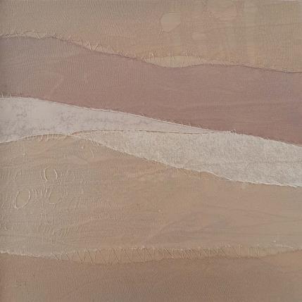 Gemälde Contrée # 5 von Settimia Taroux | Gemälde Abstrakt Acryl, Textil Landschaften