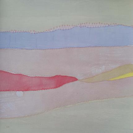 Painting Aube # 3 by Settimia Taroux | Painting Abstract Acrylic, Textile Landscapes