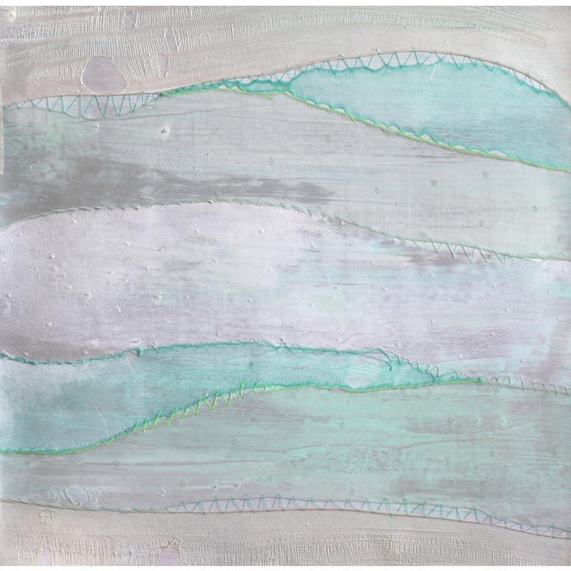 Peinture Ether # 11 par Settimia Taroux | Tableau Abstrait Paysages Acrylique Textile