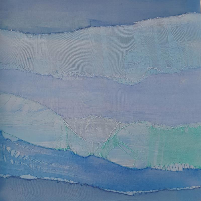 Gemälde Marine # 8 von Settimia Taroux | Gemälde Abstrakt Landschaften Acryl Textil